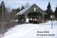 Pittsburg, NH - River Road Bridge - Winter